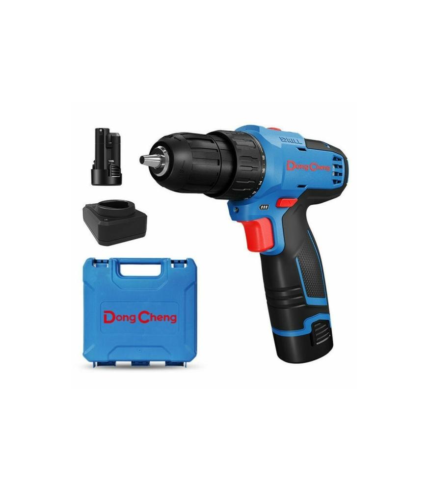 DongCheng Cordless Driver Drill 10mm 10.8V/2.0AhX2