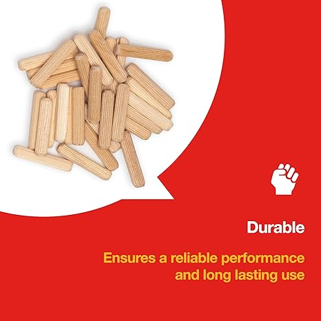 Wooden Dowel Set 90pcs Amtech