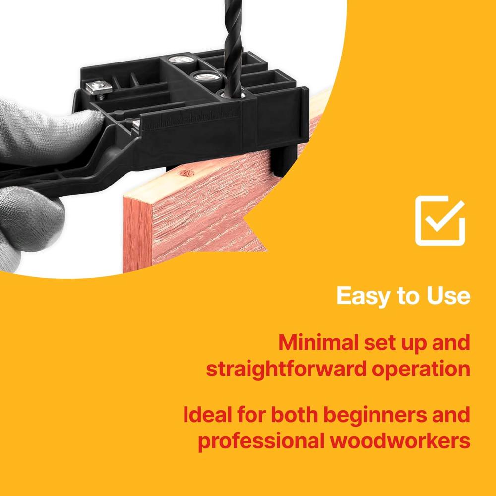 Woodworking Dowel Jig Kit 84 Piece Amtech