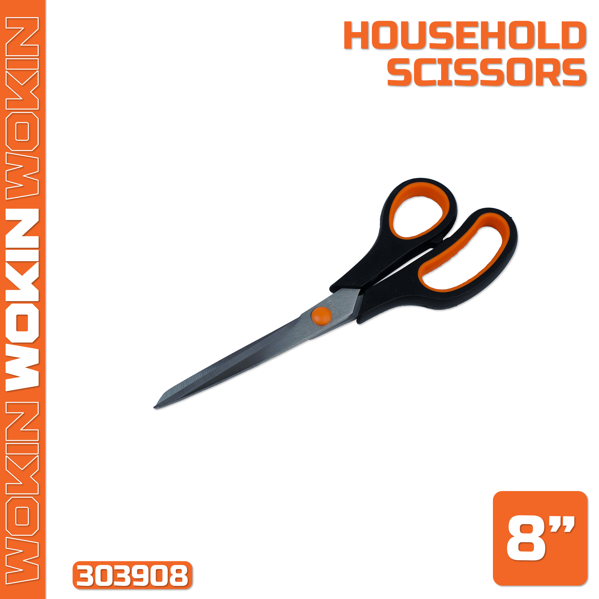 HOUSEHOLD SCISSORS 8" WOKIN