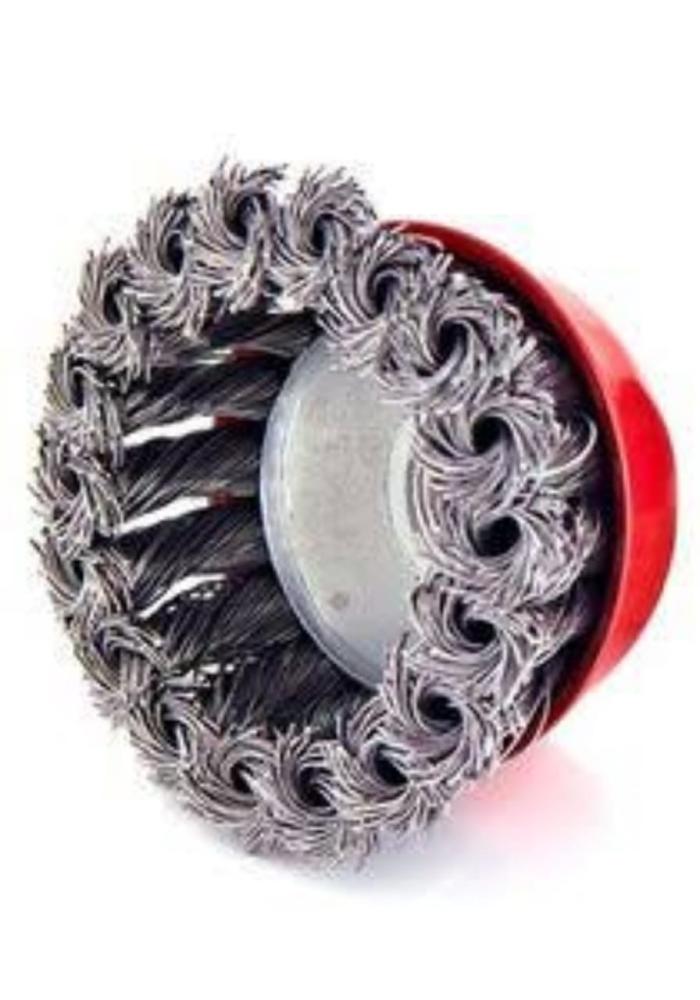 Cup Brush, Twisted Wire, 3" , M14