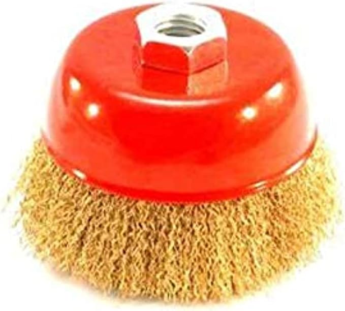 Cup Brush, Crimped Wire, 3" , M14