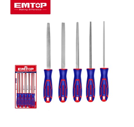 Metal hand File Set of 5 Pcs Emtop