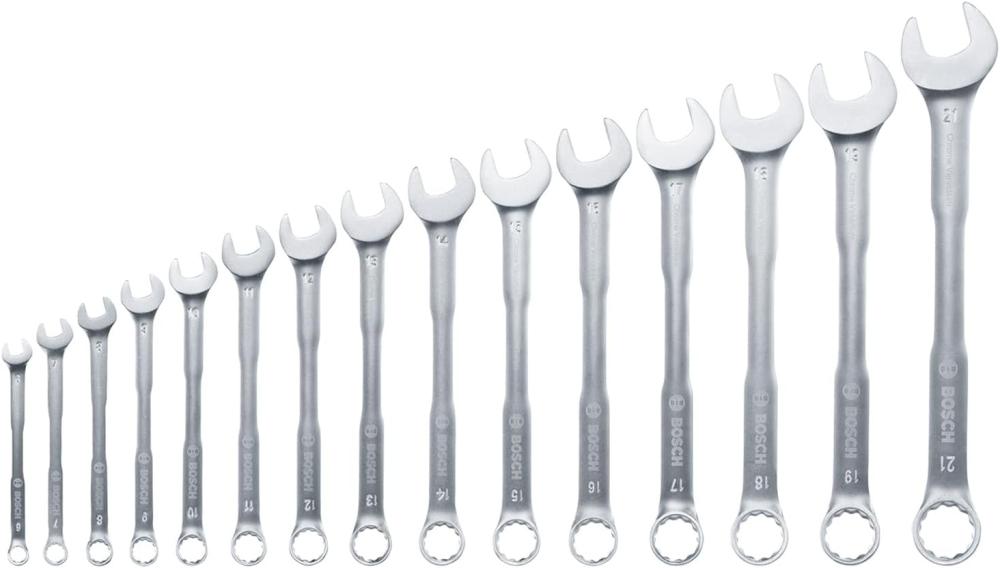 Bosch Combination Wrench Set 15-Piece