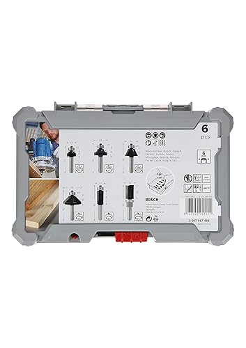 Bosch Router Bit Set 6 Pcs Trim&Edging 6 Mm Shank