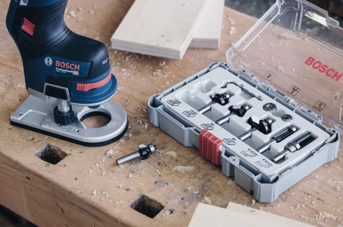 Bosch Router Bit Set 6 Pcs Trim&Edging 8 Mm Shank