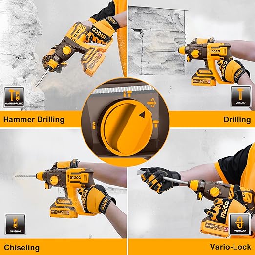 INGCO Cordless Rotary Hammer 22MM 7/8"