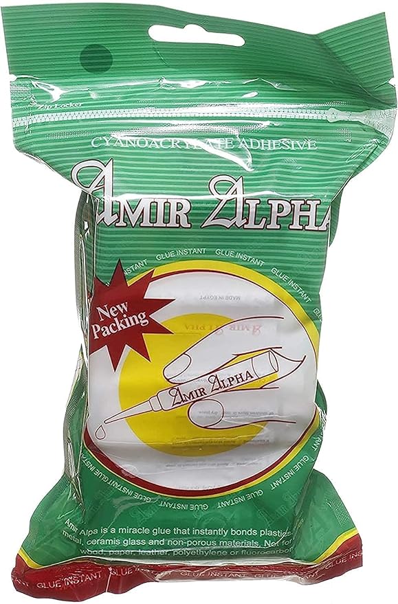 Amir Alpha Glue Instant - 2g, Set Of 50 Pieces