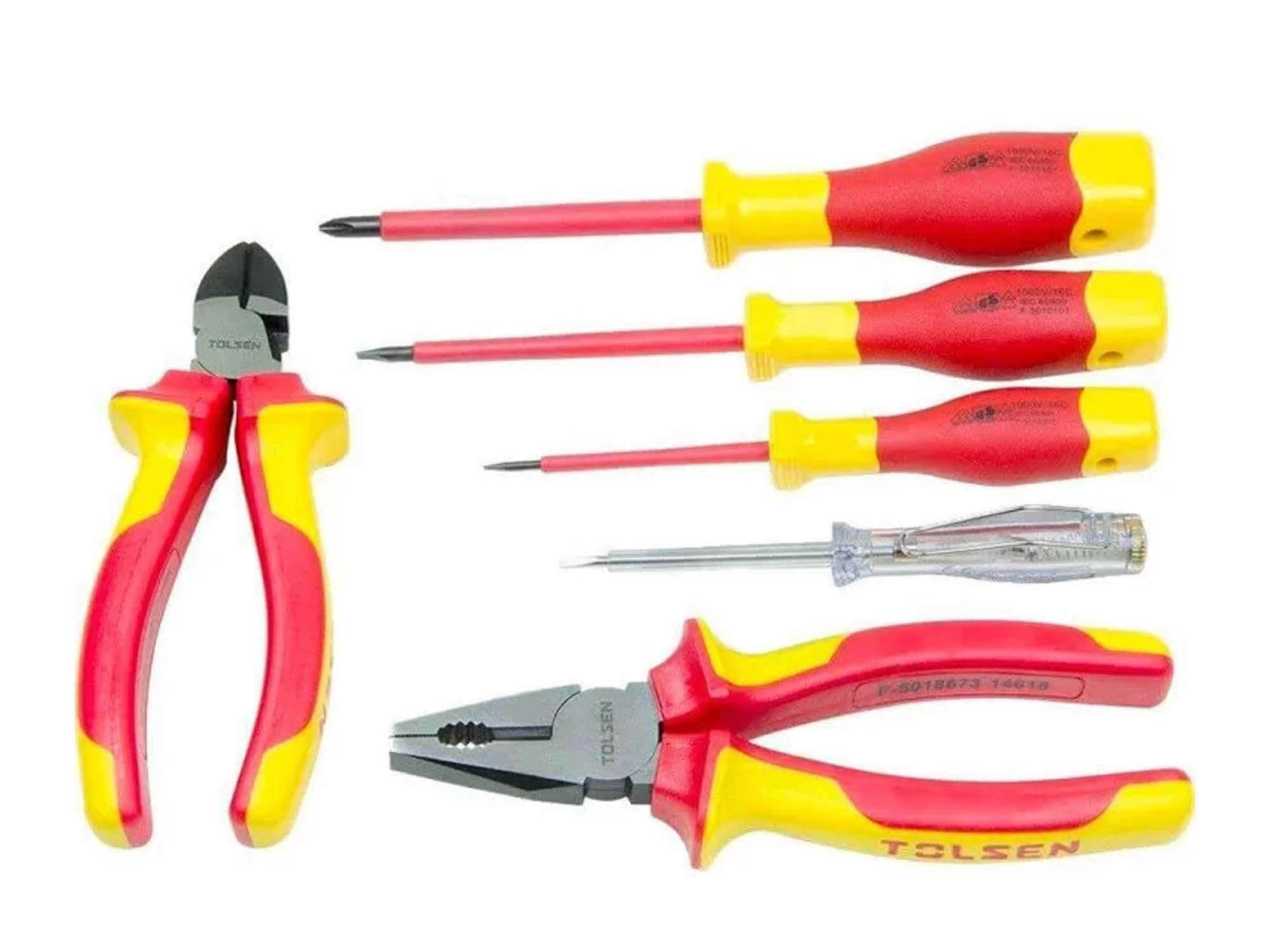 TOLSEN 6PCS INSULATED HAND TOOLS SET