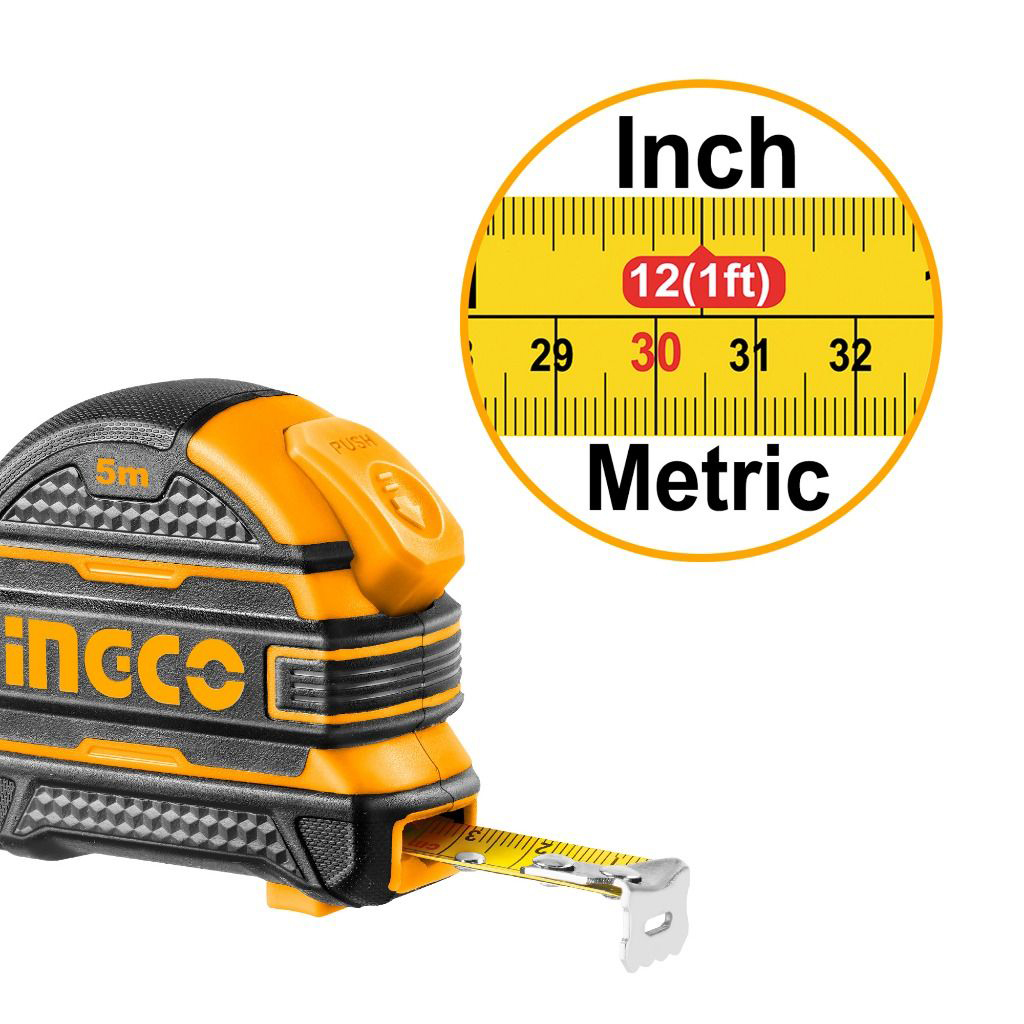 Ingco Steel Measuring Tape 5M *25MM