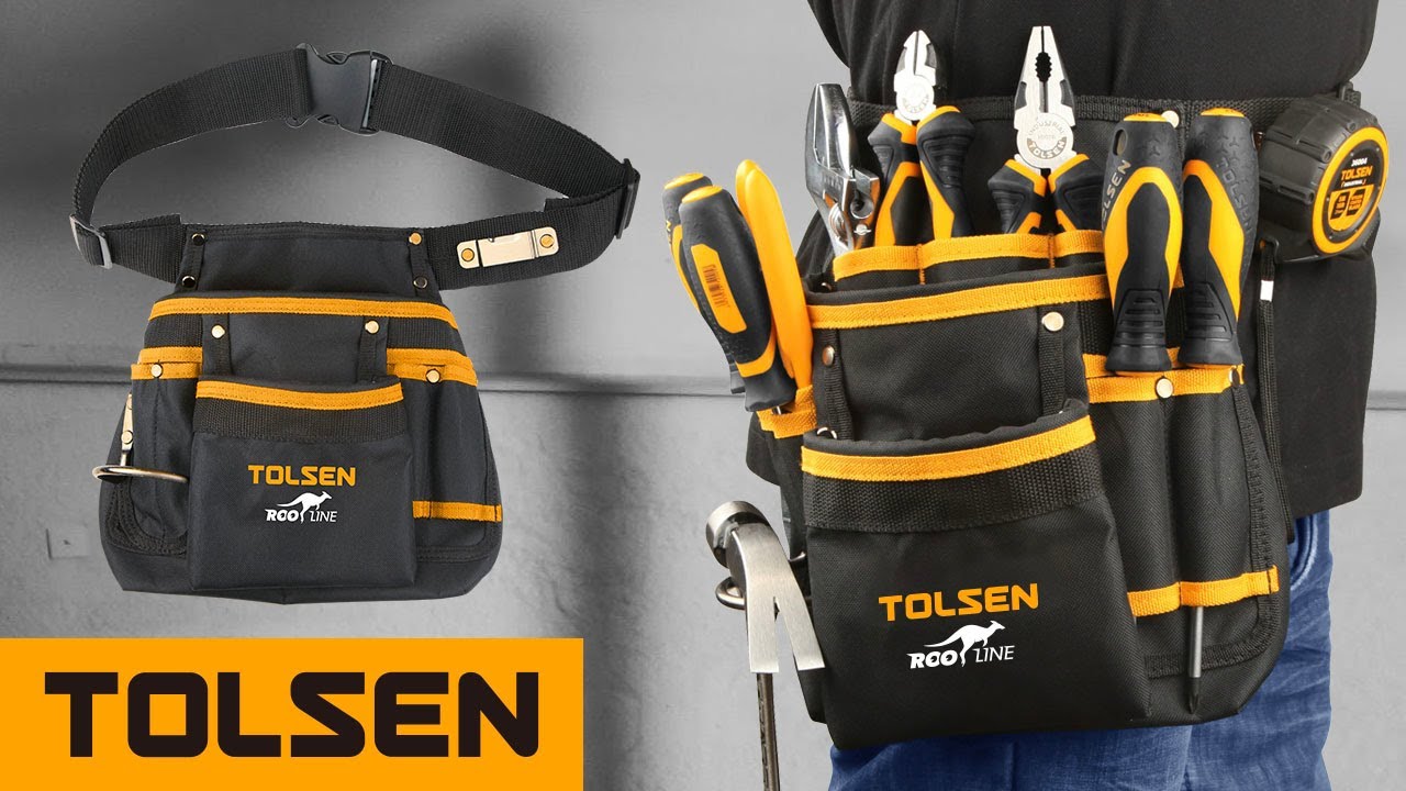 TOLSEN TOOL POUCH  With 11 Pockets