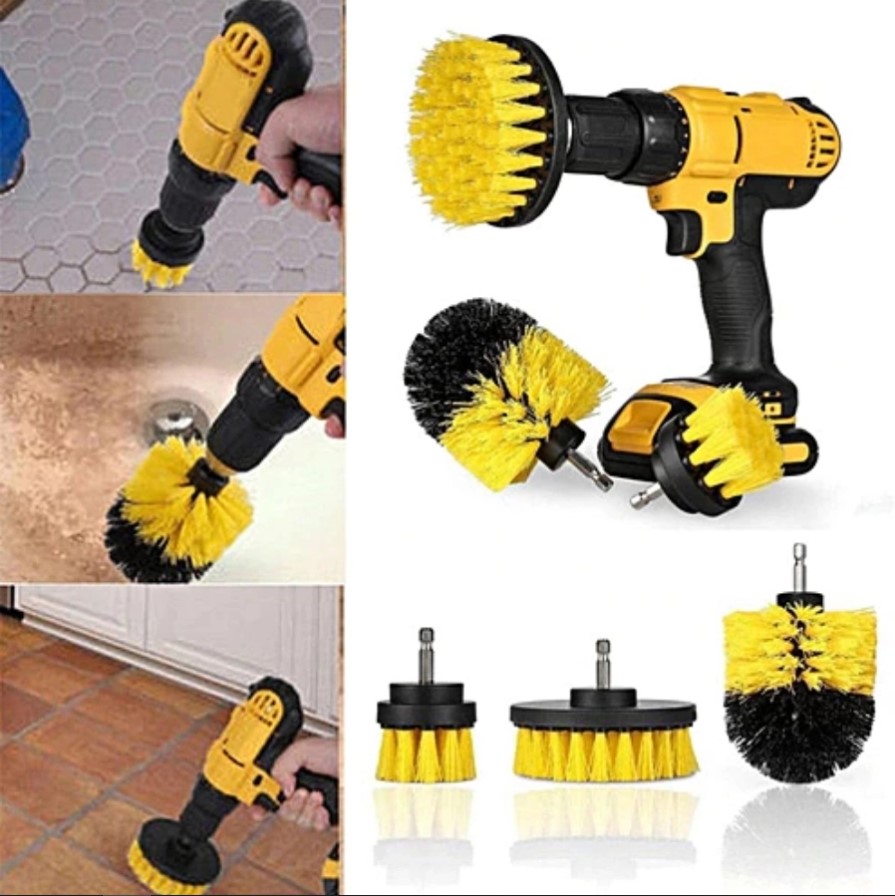 TOLSEN 3PCS Plastic DRILL BRUSH SET