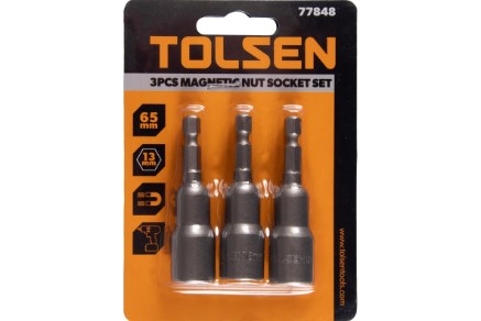 طقم وصله ممغنطه مقاس 13مم 3ق	Tolsen