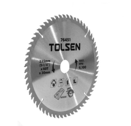 TOLSEN TCT SAW BLADE 235mm*60T*30mm
