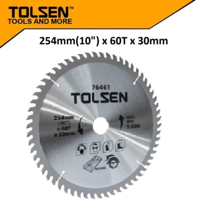 TOLSEN TCT SAW BLADE 254mm*60T*30mm