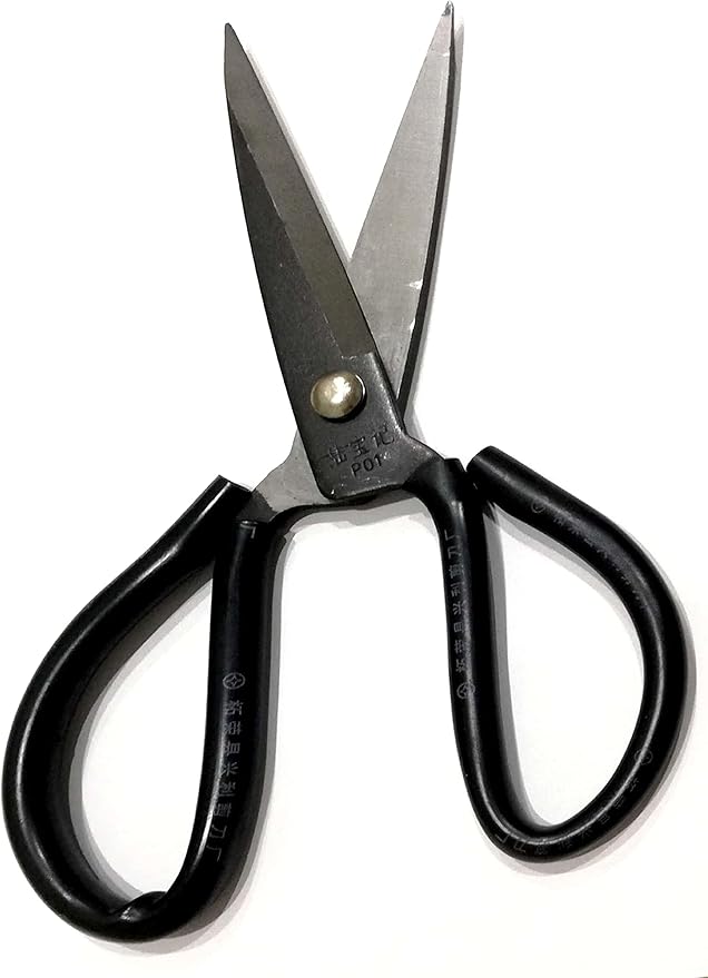 Large Iron Scissors Leather Handle