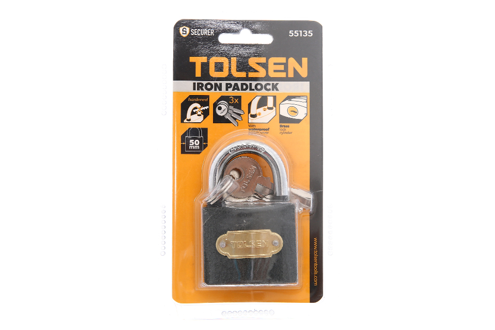 TOLSEN IRON PADLOCK 50MM-260g