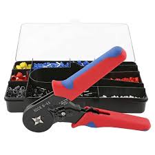 Crimping Plier Self-adjustable Crimping Tools For 0.25-10 Mm² AWG 23-7, Square Ferrule Wire Cable