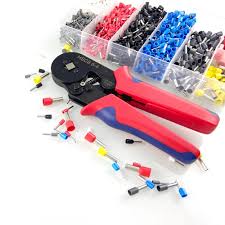 Crimping Plier Self-adjustable Crimping Tools For 0.25-10 Mm² AWG 23-7, Square Ferrule Wire Cable