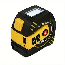 Rechargeable 2in1 Meter Finder 80m With LCD Display With 5m LCD Tape With Backlight Laser Distance