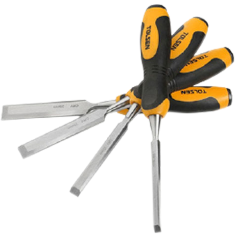 طقم أزميل يد كاوتش 4ق  6 &13 &19 &25 مم 	Tolsen