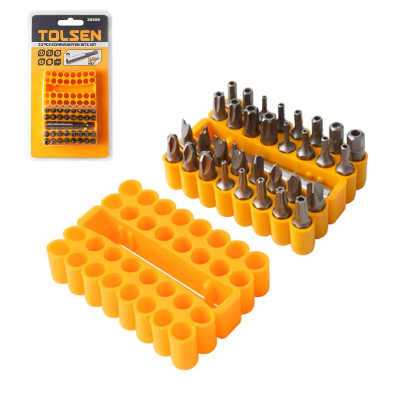 TOLSEN 33PCS MAGNETIC BIT HOLDER SET