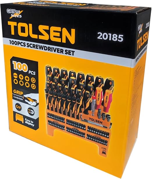 TOLSEN 100PCS SCREWDRIVER SET