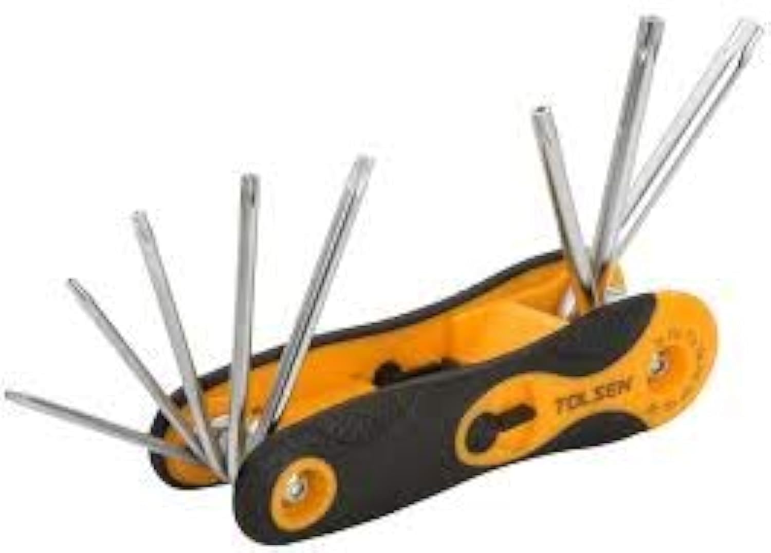 TOLSEN 8PCS FOLDING TORX HEX KEY SET