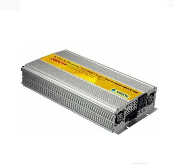 SOUNE 2000W Universal Voltage Converter DC 12V To AC 220V Power Inverter Battery Charger For Outdoor Tasks Or Indoor Power Outages