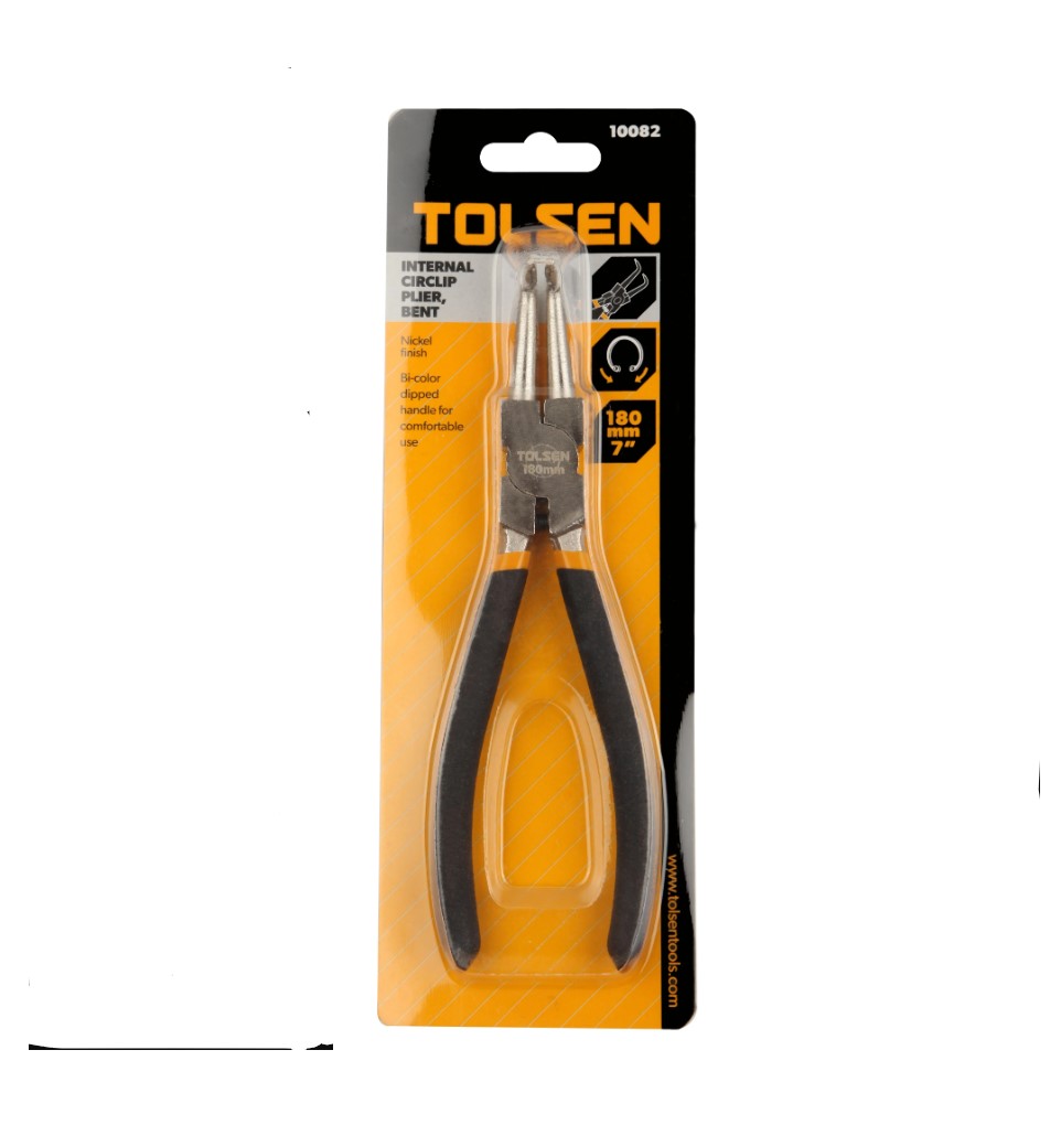 TOLSEN INTERNAL CIRCLIP PLIERS, BENT 7"