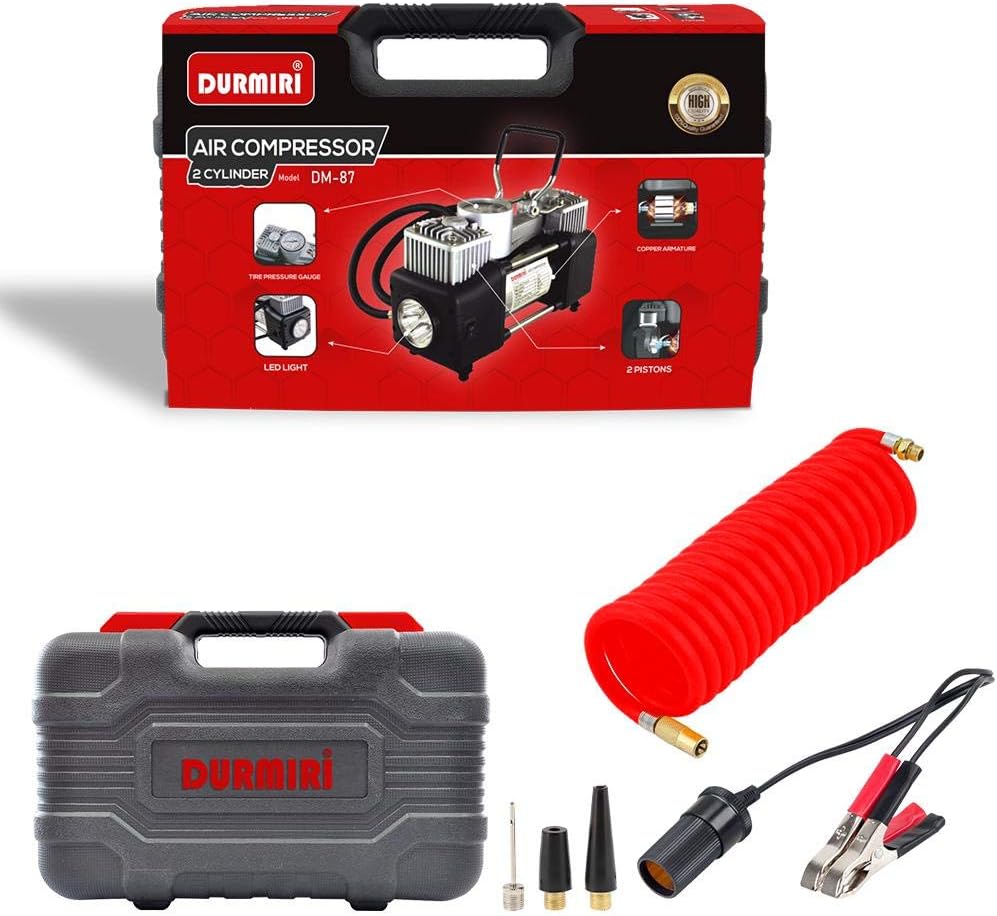 DURMIRI Compressor 2 Cylinder With Plastic And LED