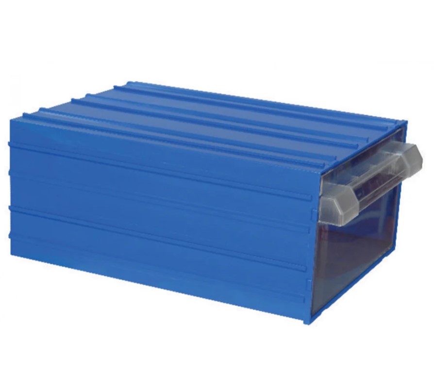 Plastic Drawers No. 60, Blue Color, Size 260×340×150 Mm, Brand: MANO, Made In Turkey