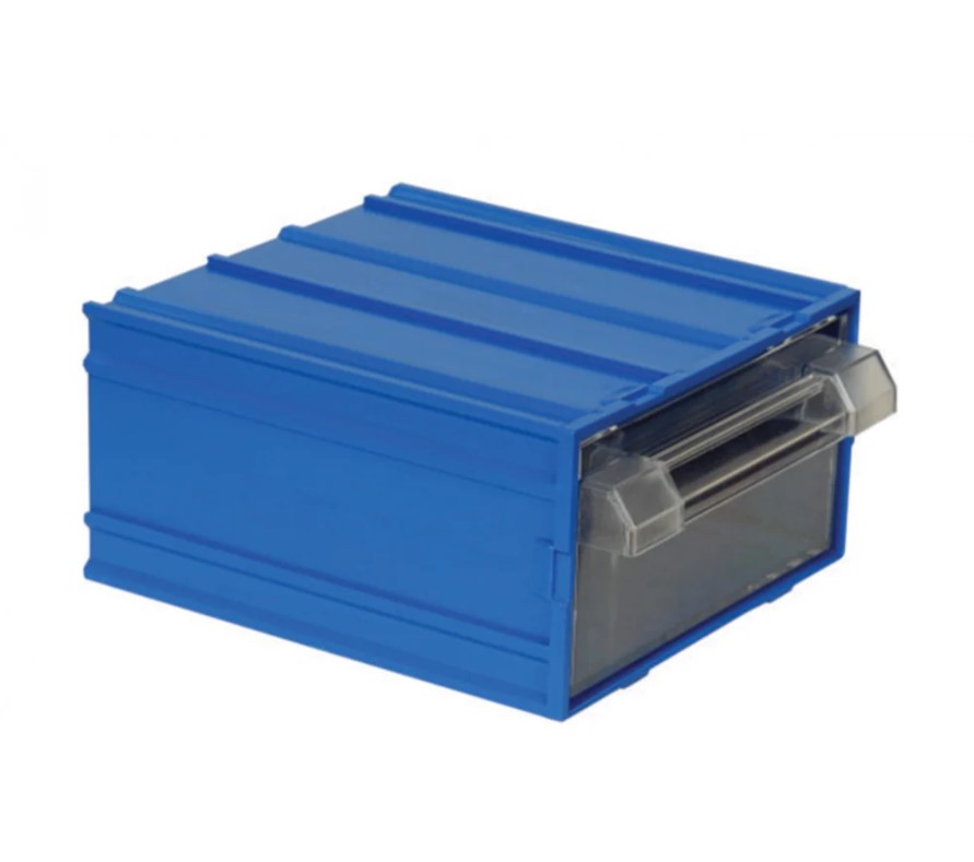 Plastic Drawers No. 30, Blue Color, Size 110×120×62 Mm, Brand: MANO, Made In Turkey