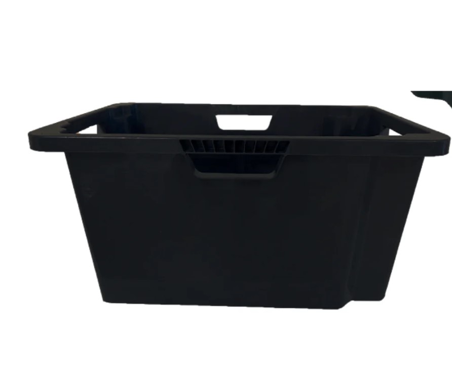 Heavy-duty Open Plastic Storage Box, 50 Liters, Size 406×602×302 Mm, Brand: MANO, Made In Turkey