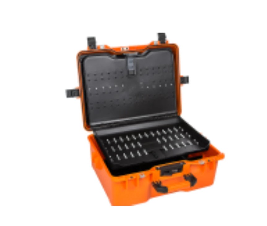 MTC360.O Heavy-Duty Hard Plastic Case With A Rigid Surface For Protecting Contents, Orange Color, Dimensions: 53.00×40.00×22.80 Cm.