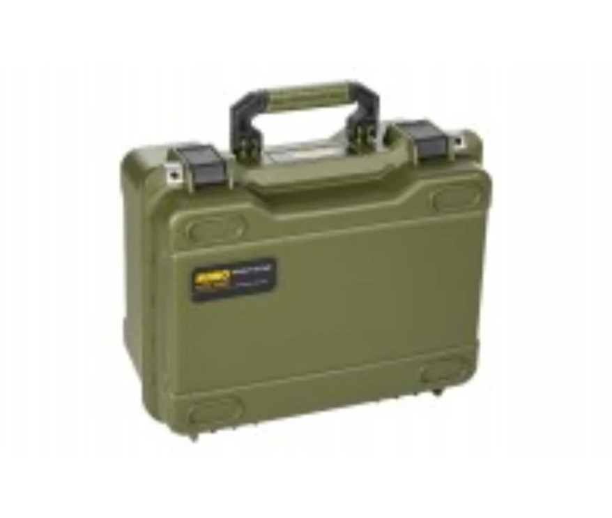 MTC360PP.GN Heavy-Duty Plastic Case With High-Density Foam And Internal Dividers, Model 360 – Green Color.