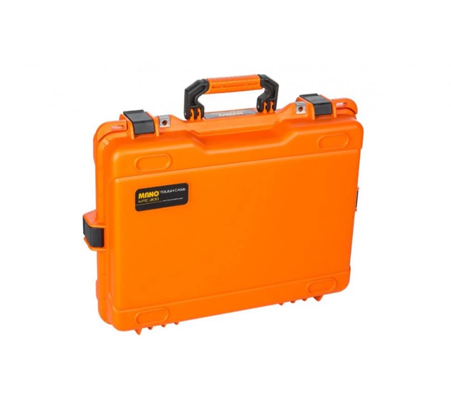 Heavy-Duty Plastic Case, Model 300 – Orange Color, Dimensions: 530×400×133 Mm, Brand: Mano.