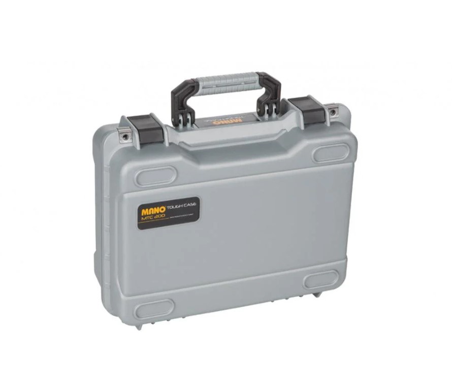 Heavy-Duty Plastic Case With High-Density Foam, Model 200 – Gray Color.