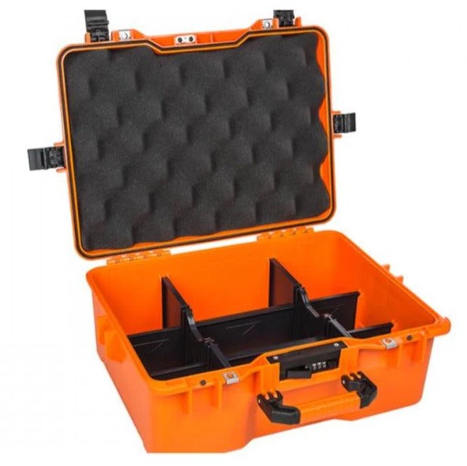 A Strong, Heavy-duty Plastic Bag Equipped With High-density Foam And Divided Inside, Model 330, Orange Color.