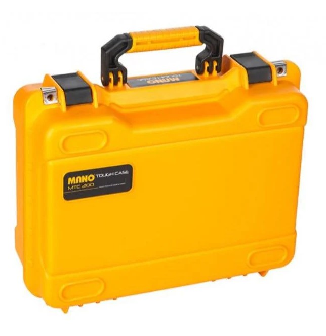 Heavy-duty Case Made Of Durable Plastic, Model 200, Yellow Color, Manno Brand.