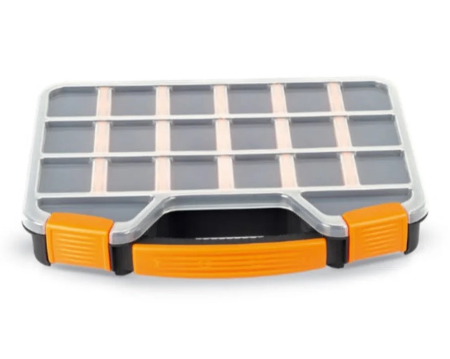 Plastic Tool Organizer, 13-inch Size (362×257×48 Mm), Mano Brand, Made In Turkey.
