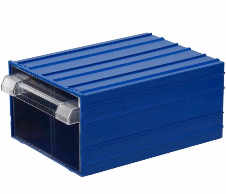 Plastic Drawer, Model Number 50, Blue Color, Size 140×230×98 Mm, Mano Brand, Made In Turkey.