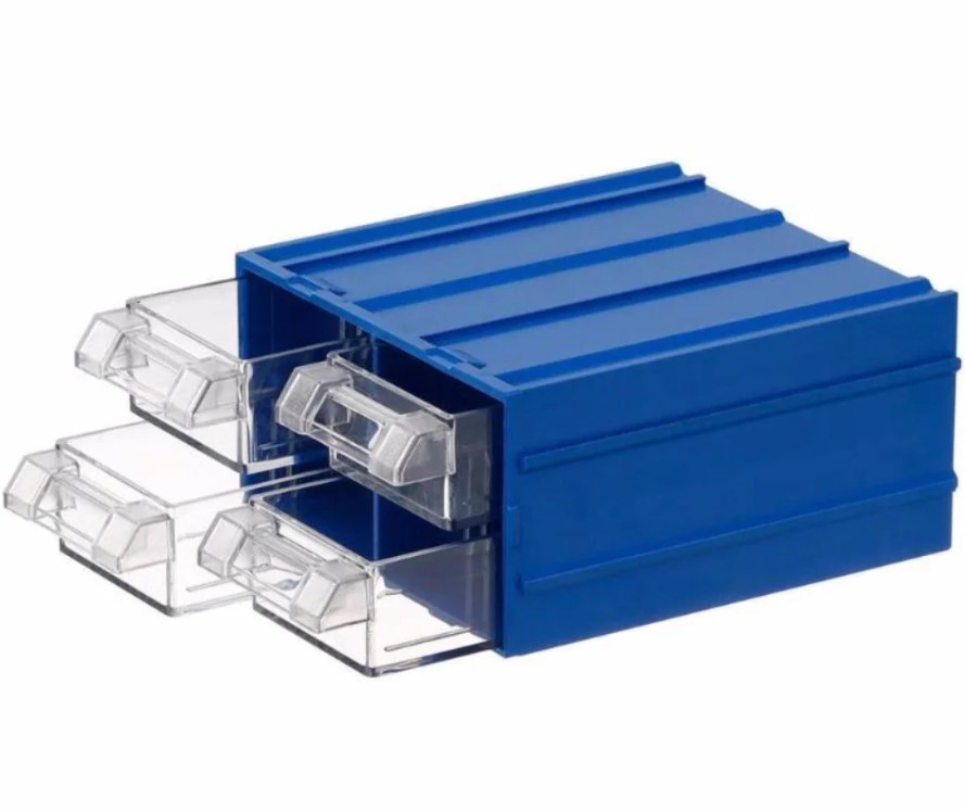 Plastic Drawer, Model Number 32, Blue Color, Size 110×120×62 Mm, Mano Brand, Made In Turkey.