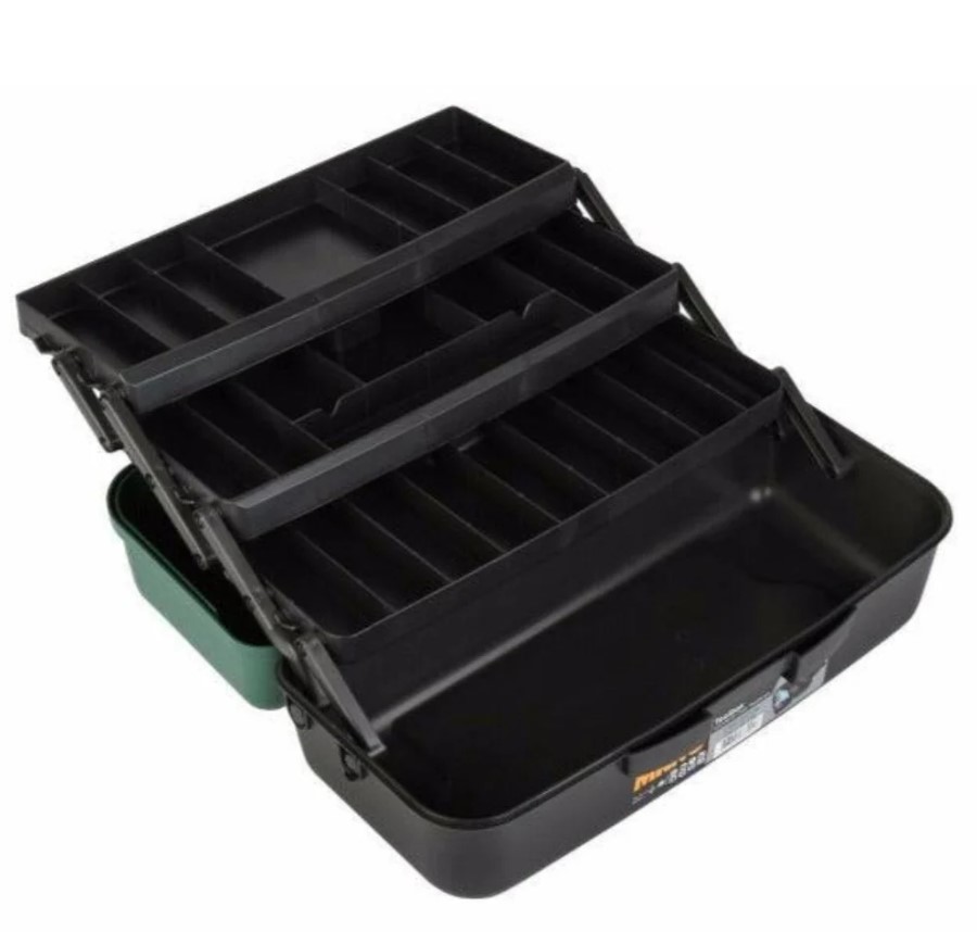 شنطة عدة بلاستيك بحوافظ علوية وادراج داخلية متحركة خضراء 16 بوصة مقاس 198×411×179 مم ماركة مانو صناعة تركي