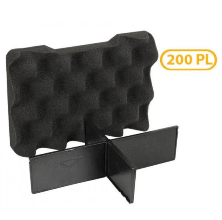 Heavy-duty Plastic Case Impact-resistant And Waterproof Samsonite-style System Equipped With Foam On Top And Movable Plastic Dividers Model 200