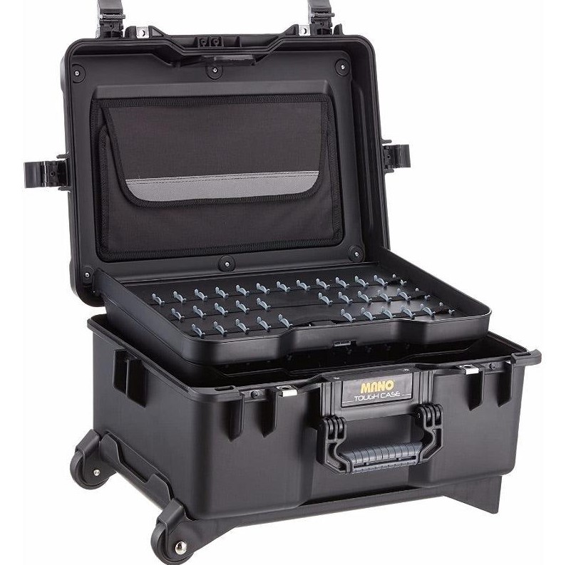 Heavy-duty Plastic Trolley Case Impact-resistant And Waterproof Samsonite-style System Equipped With Upper Plastic Storage Drawers And Movable Plastic