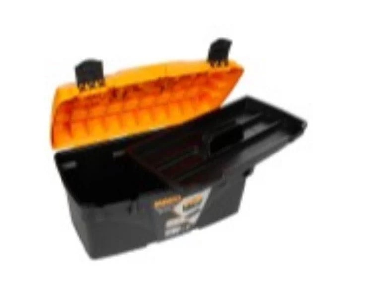 Plastic Tool Box, 21 Inches, Size 535×291×280 Mm, Brand: Mano, Made In Turkey.