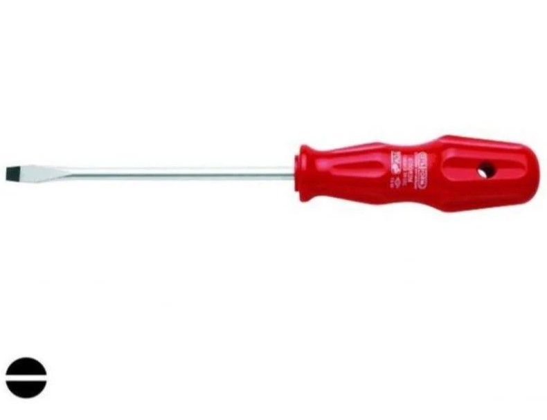 Slotted Screwdriver, 4 Mm Tip, 25 Mm Length, Turkish-made, Model F31-040-025.