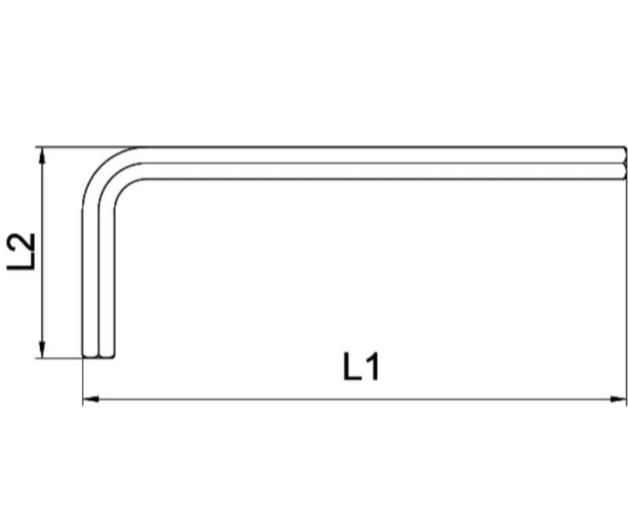 Hex Key, 13 Mm, Length 142 Mm, Keytaform, Model L/13, Made In Turkey.