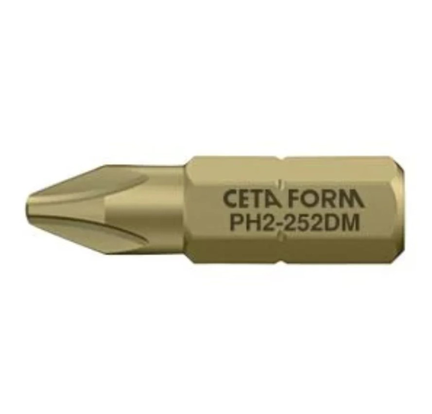 Golden Phillips Screwdriver Bit, 25 Mm, PH2, CB/252DM